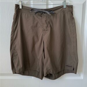 Patagonia brown men’s swim‎ shorts 8” size 32